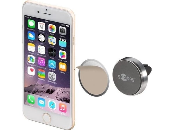 Goobay 38685, Mobiltelefon/smarttelefon, Passiv holder, Bil, Svart