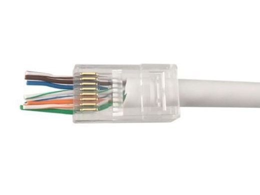 Microconnect KON505-50EZ, RJ-45, Läpinäkyvä, Muovi, Cat6, Kupari, Kupariseos