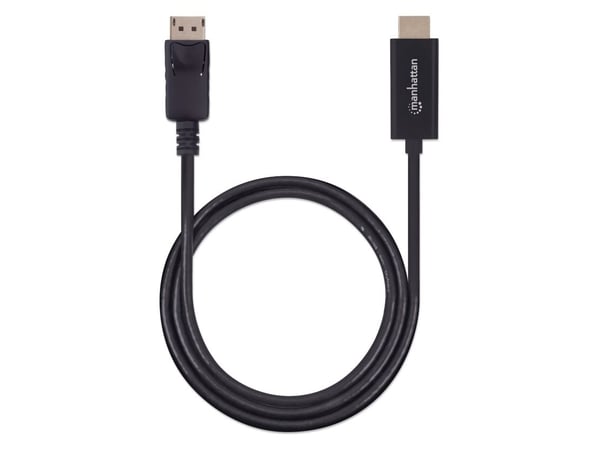 Manhattan 153195, 1 m, DisplayPort, HDMI, Hankjønn, Hankjønn, Rett