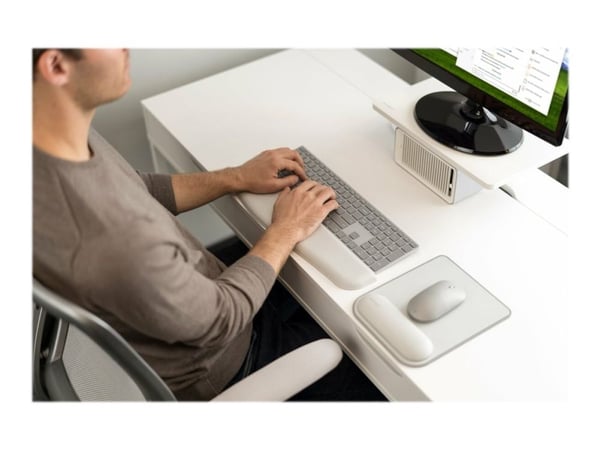 ErgoSoft harmaa hiirimatto rannetuella
