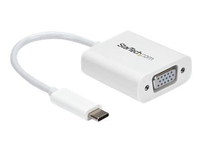 StarTech USB-C to VGA Adapter - White - 1080p - Video Converter For Your MacBook Pro / Projector / VGA Display (CDP2VGAW) - USB/VGA-adapter - USB-C...