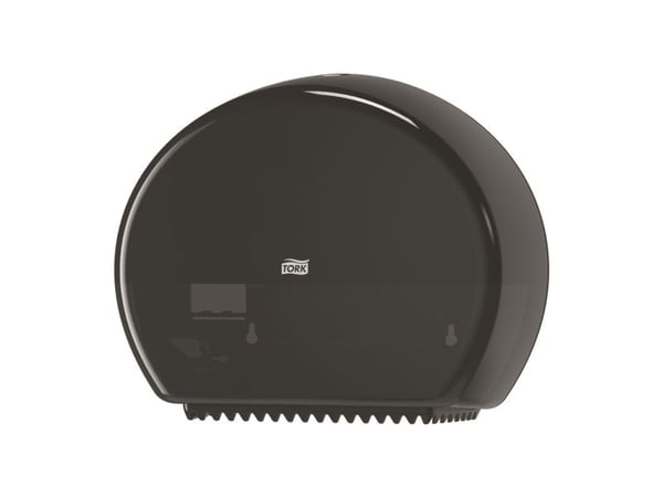 Toiletpapirdispenser ruller, Tork T2 Mini Jumbo, sort 345mmx132mm x 275mm