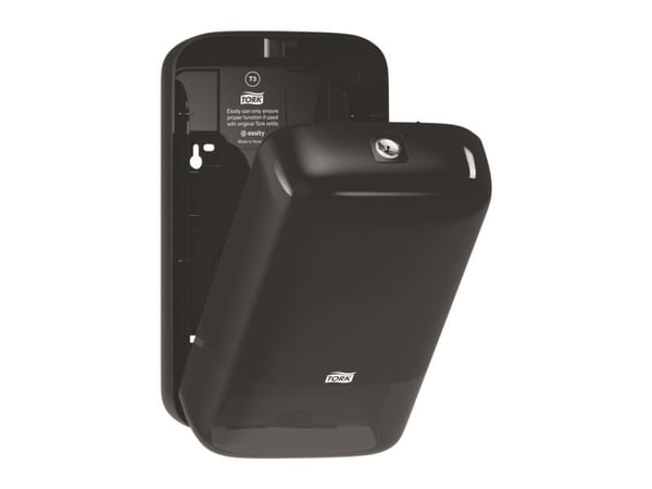 Toiletpapirdispenser ark, Tork T3 Bulk/sheet, sort 159mmx128mm x 271mm