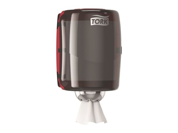 Dispenser Håndklæderulle Tork M2 Centerfeed rød/sort