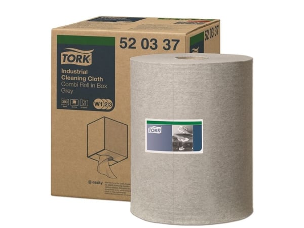 Staples TORK Industriell, flerbruksklut i en liten rull 520, grå (32cm x 148m)