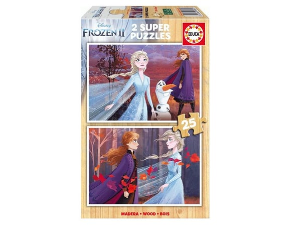 Educa Puzzle 2x25 Frozen II (wooden) G3