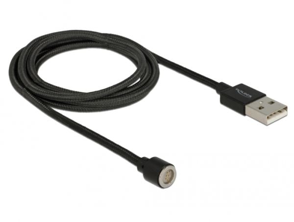 DeLOCK Magnetic - USB-kaapeli - USB (han) - 5 V - 2,4 A - 1,1 m - lajiteltu