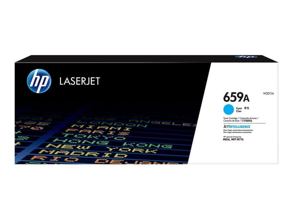 HP 659A - Cyan - original - LaserJet - tonerpatron (W2011A) - for Color LaserJet Enterprise MFP M776; LaserJet Enterprise MFP M776