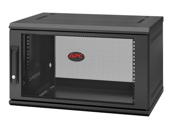 APC NetShelter WX AR106SH4 - Skap - veggmonterbar - svart - 6U - 19"