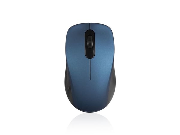 ModeCom MC-WM10S - Mus - optisk - trådløs - 2.4 GHz - USB trådløs mottaker - blå