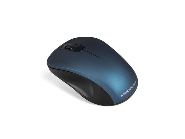 ModeCom MC-WM10S - Mus - optisk - trådløs - 2.4 GHz - USB trådløs mottaker - blå