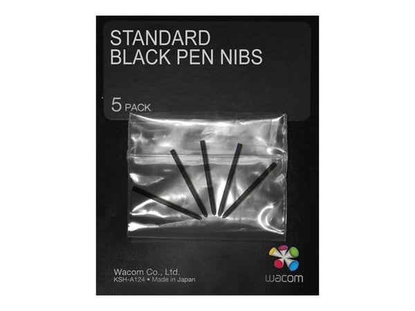 Wacom ACK-20001, Kynänkärki, Wacom, Musta, 5 kpl, Muovipussi