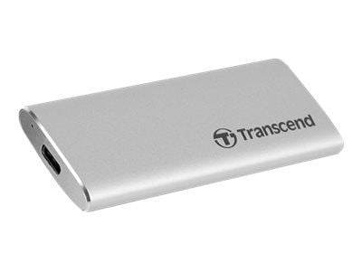 Transcend ESD240C - SSD - 480 GB - ekstern (bærbar) - M.2 - USB 3.1 Gen 2 (USB-C kontakt) - sølv
