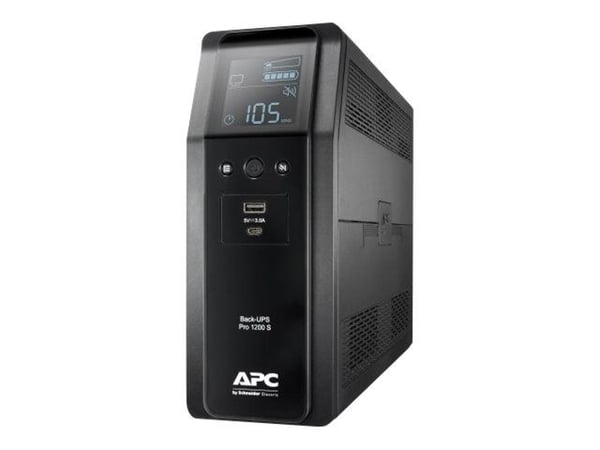 APC Back-UPS Pro BR1200SI - UPS - AC 220-240 V - 720 watt - 1200 VA - USB - utgangskontakter: 8 - svart