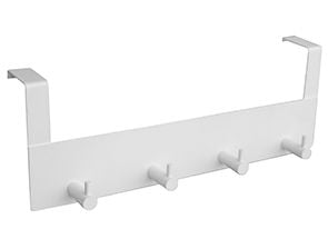 HOME It® dørknagerække med 4 knage 11,4 x 32 x 4,4 cm mat hvid