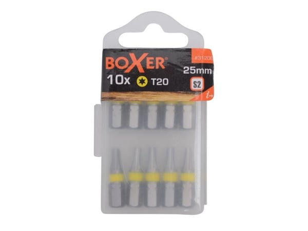 Boxer® bits 10 förpackningar i box. TORX 20