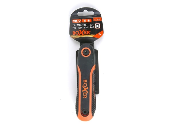 Boxer® torx nøglesæt 8 i 1 krom-vanadium