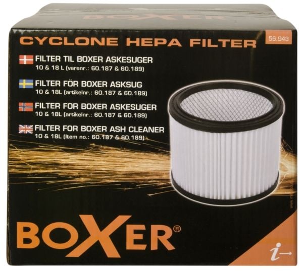 Boxer® HEPA-filter til askesuger 10 og 18 liter