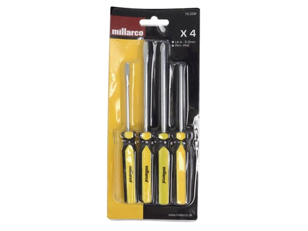 Millarco® ruuvimeisselisarja LK/PH 4 osaa