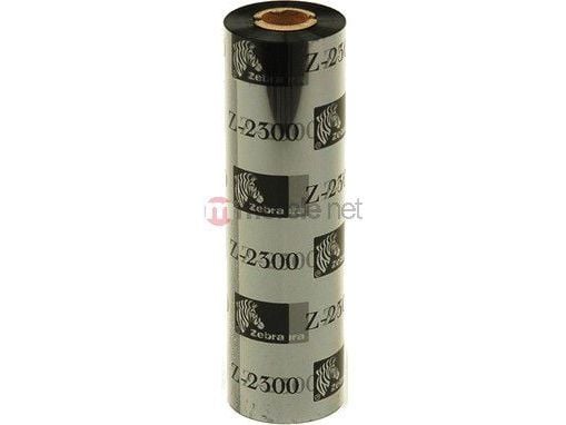 Zebra 2300 Performance Wax, 74 m, 11 cm, musta, Vaha, 1,2 cm