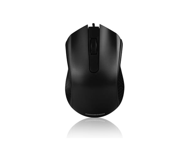 ModeCom MC-M4.1 - Mus - optisk - 3 knapper - kablet - USB - matt svart - OEM
