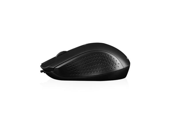 ModeCom MC-M4.1 - Mus - optisk - 3 knapper - kablet - USB - matt svart - OEM