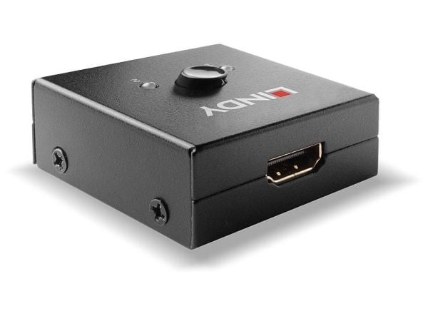 Lindy 38336, HDMI, Metall, Svart, 60 Hz, 18 Gbit/s, 3840 x 2160 piksler
