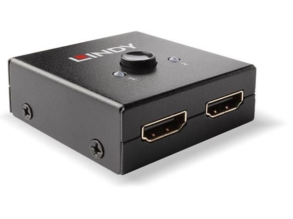 Lindy 38336, HDMI, Metall, Svart, 60 Hz, 18 Gbit/s, 3840 x 2160 piksler