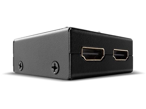 Lindy 38336, HDMI, Metall, Svart, 60 Hz, 18 Gbit/s, 3840 x 2160 piksler