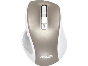 ASUS MW202 - Mus - optisk - 6 knapper - trådløs - 2.4 GHz - USB trådløs mottaker - rosagull