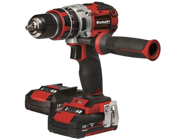 Einhell TE-CD 18 Li-i BL, Boremaskin med pistolgrep, Nøkkelløs, Aluminium, Sort, Rød, 1,3 cm, 1 cm, 500 RPM
