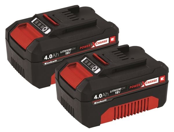 Einhell 4511489, Batteri, Lithium-Ion (Li-Ion), 4 Ah, 18 V, Einhell, Sort, Rød