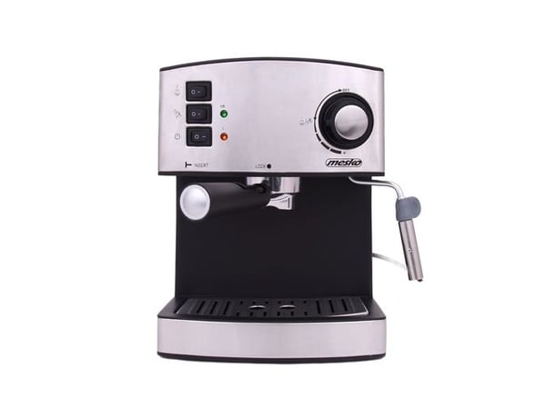 Mesko Home MS 4403, Espressomaskin, 1,6 l, Malt kaffe, 850 W, Sort, Grå