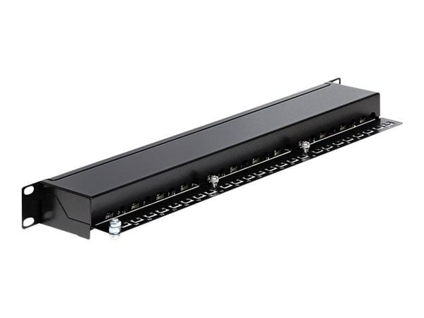Delock - Koblingspanel - CAT 6 - RJ-45 X 24 - svart - 1U - 19"