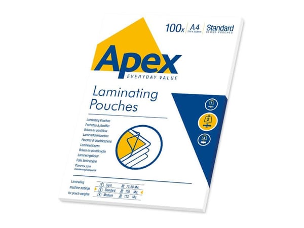 Fellowes - 100-pack - klar - A4 (210 x 297 mm) lamineringsfickor