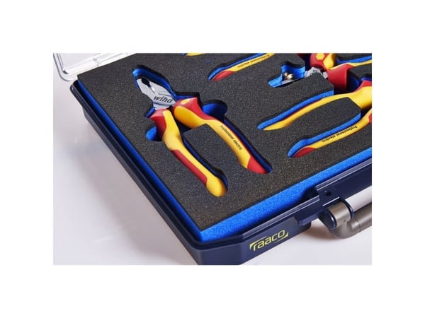 raaco 142830, Oppbevaringsbag, Blå, Rektangulær, Polykarbonat, Polypropylen (PP), Monokromatisk, Universell