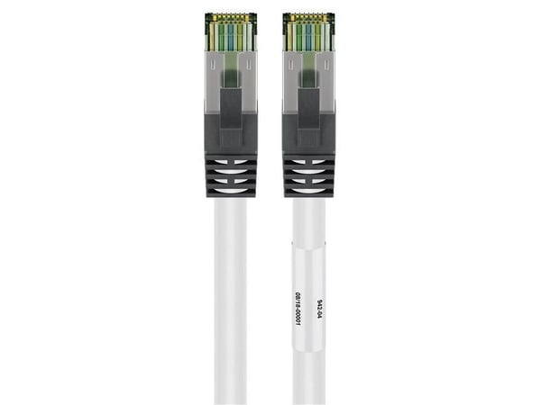 Goobay 55130, 15 m, Cat8.1, S/FTP (S-STP), RJ-45, RJ-45, Hvit