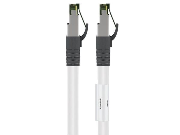 Goobay 55130, 15 m, Cat8.1, S/FTP (S-STP), RJ-45, RJ-45, Hvit