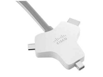 Cisco Multi-head - Video- / lyd- / datakabel - HDMI hann til HDMI, Mini DisplayPort, USB-C hann - 9 m - for Webex Room Kit Mini - No Encryption and...