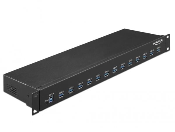 Delock - Hub - 13 x USB 3.1 Gen 1 - rackmonterbar