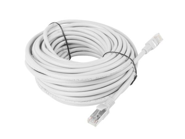 Lanberg - Koblingskabel - RJ-45 (hann) til RJ-45 (hann) - UTP - CAT 5e - flertrådet - grå, RAL 7035