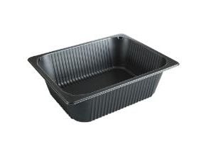 Bakform 1/2 GN P2325-100T 1-fack 5850 ml L325xB268xH101 mm PP svart, 80 st/fp
