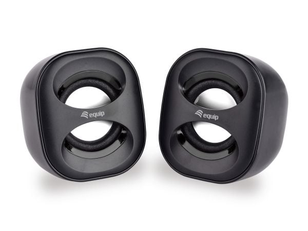 Equip 245330, 2.0 kanaler, Ledningsført, 3 W, 90 - 20 Hz, 40 ohm (O), Sort