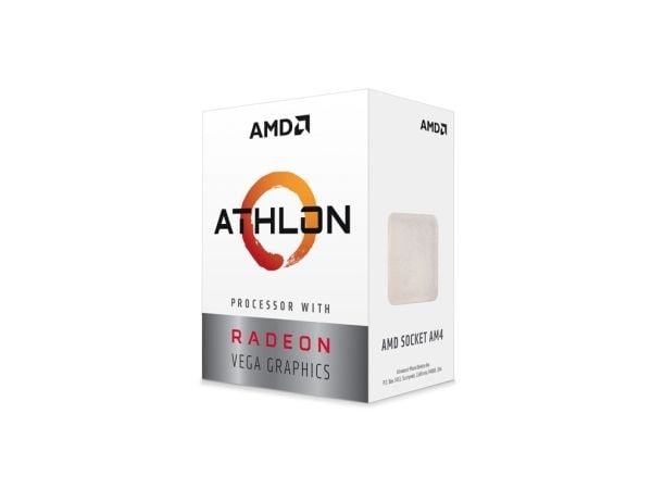 AMD Athlon 3000G - 3,5 GHz - 2 kjerner - 4 tråder - 4 MB cache - Socket AM4 - Box