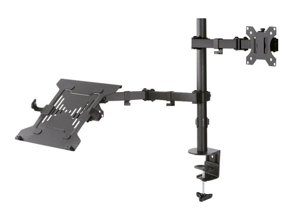 Neomounts FPMA-D550NOTEBOOK - Monteringssett - full bevegelse - for LCD-skjerm / notebook - svart - skjermstørrelse: 10"-32" - klemmemonterbar, mal...