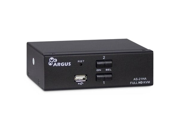 Argus KVM AS-21HA - KVM / lydsvitsj - 2 x KVM/lyd - stasjonær
