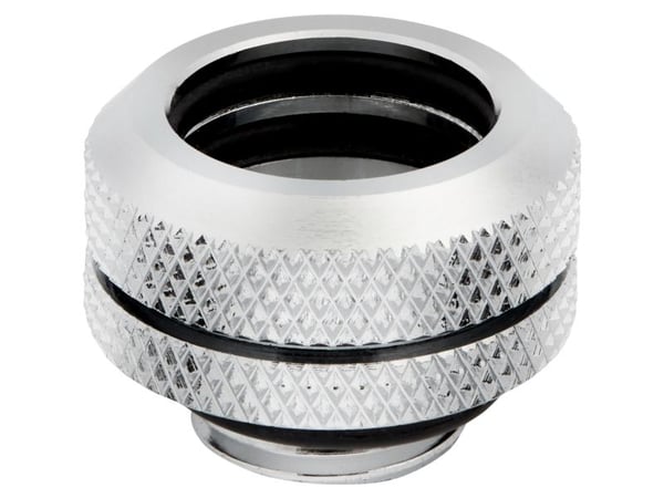 CORSAIR Hydro X Series XF Hardline 14mm - Inpassning till vätskekylsystem - krom (paket om 4)