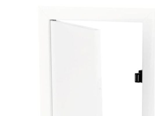 Duka inspektionslem 200X200 mm - Metal, Hvid, Type IMM, Med Magnetluk