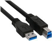 InLine 1m USB 3.0, 1 m, USB A, USB B, Hanstik/Hanstik, 5000 Mbit/s, Lajittelu
