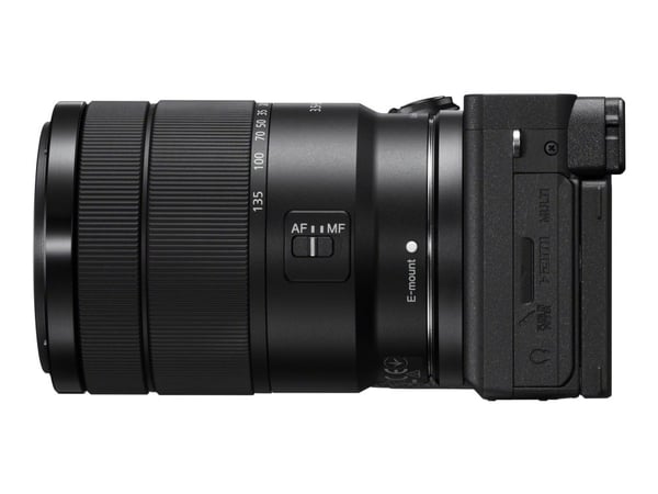 Sony a ILCE6600MB + 18-135mm, 24,2 MP, 6000 x 4000 pikseliä, CMOS, 4K Ultra HD, Kosketusnäyttö, Musta